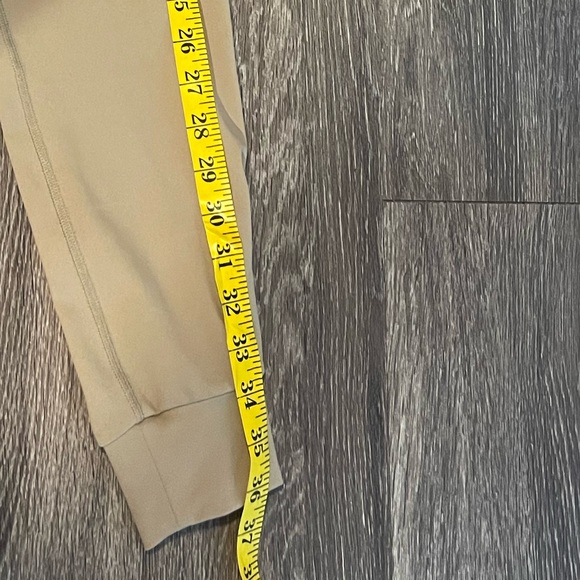 Women's Alphalete Small Leggings Pants Drawstring Khaki Joggers Light Mocha - Picture 8 of 9